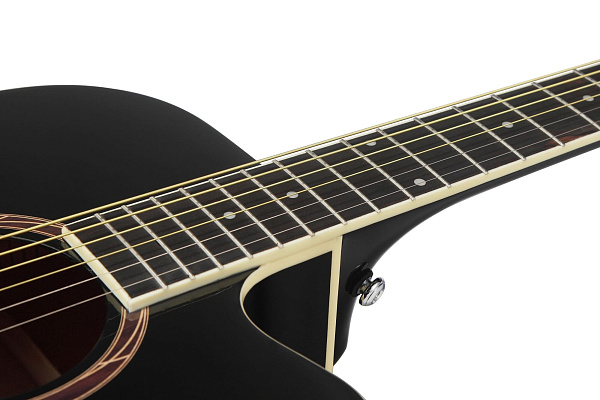 STARSUN DG120c-p Black - акустическая гитара, цвет черный матовый