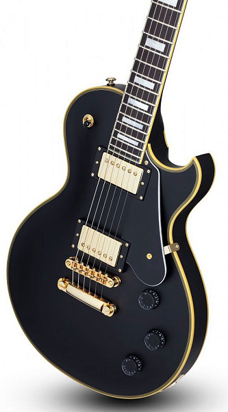 Электрогитара SCHECTER [SOLO-II CUSTOM ABSN] электрогитара 6-струнная, корпус: красное дерево, гриф: красное дерево, накладка: черное дерево, 22 лада, цвет: Aged Black Satin (ABSN)