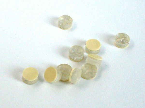 Инкрустация грифа  РМ-109 (точка), silver acrylic, диаметр 6 мм, 10 шт.