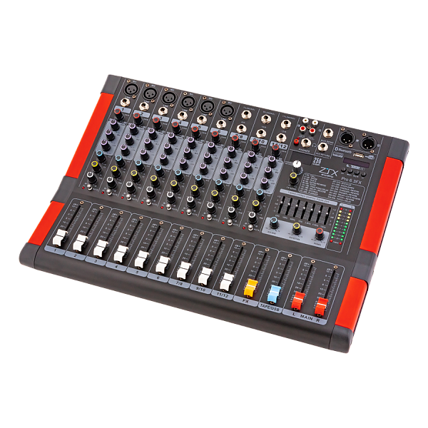 ZTX audio Pro 6.3Fx - Микшерный пульт 6mono, 3stereo канала с MP3/SD/DSP/BT/USB