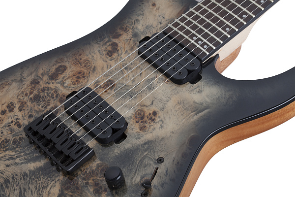 Электрогитара SCHECTER [C-7 PRO CB] электрогитара 7-струннаякорпус: красное дерево, топ: кап, гриф: клен 3 куска, накладка: венге, 24 лада, цвет: Charcoal Burst (CB)