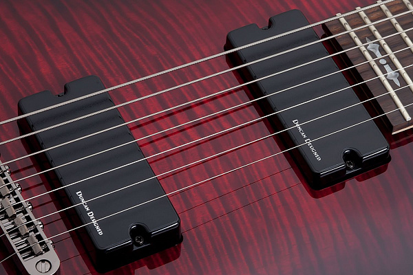 Электрогитара SCHECTER [DEMON-7  CRB] электрогитара 7-струнная, корпус: липа, гриф: клен, накладка: венге, 24 лада, цвет: Crimson Red Burst (CRB)