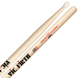 VIC FIRTH 2B - барабанные палочки 2B с деревянным наконечником, материал - гикори