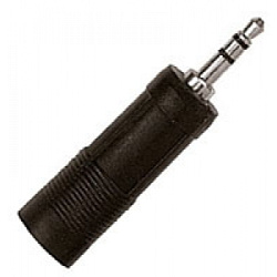 Proel AT120 Переходник- джек стерео 3,5мм <-> джек стерео 6,3мм (гнездо), пластик.