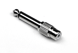 Invotone AD160 - Переходник RCA <> джек 6,35 мм моно, корпус металл