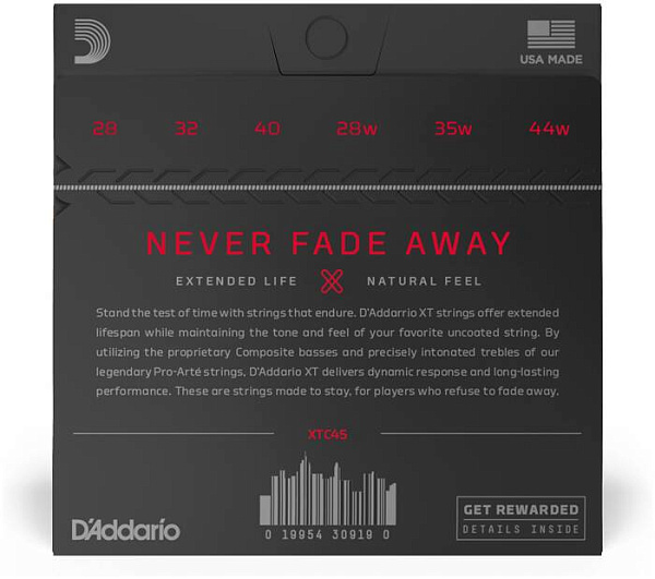D'ADDARIO XTC45 - Струны для классической гитары