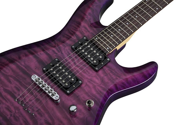 Электрогитара SCHECTER [C-6 PLUS EM] электрогитара 6-струнная, корпус: липа, топ: стеганый клен, гриф клен, накладка палисандр, 24 лада, цвет: Electric Magenta (EM)