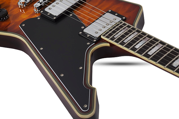 Электрогитара SCHECTER [E-1 CUSTOM  VSB] электрогитара 6-струнная, корпус: красное дерево, топ: клен, гриф: красное дерево, накладка: черное дерево, 22 лада, цвет: Vintage Sunburst (VSB)