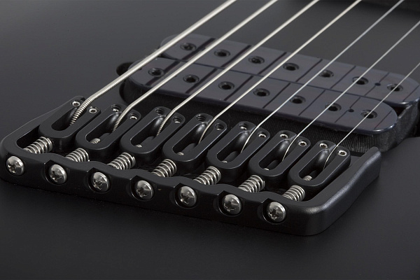 Электрогитара SCHECTER [DAMIEN-7 MS SBK] электрогитара 7-струнная, мультимензур, корпус: красное дерево, гриф: клен, накладка: палисандр, 24 лада, цвет: Satin Black (SBK)