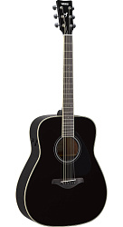 YAMAHA FG-TA BLACK трансакустическая гитара, традиционный вестерн