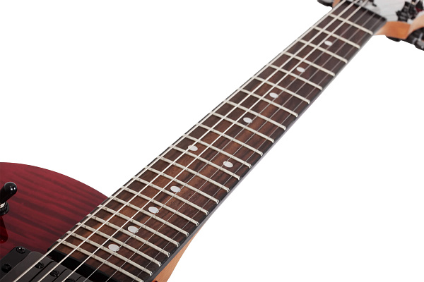 Электрогитара SCHECTER [SOLO-II STANDARD BB] электрогитара 6-струнная, корпус: красное дерево, топ из капа, гриф: печеный клен, накладка: палисандр, 22 лада, цвет BloodBurst (BB)