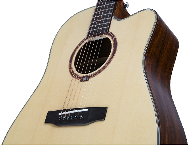 STARSUN DG250k - акустическая гитара, цвет натуральный глянцевый