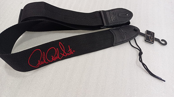 PRS Poly Strap, Signature Red, Black - Ремень для гитары