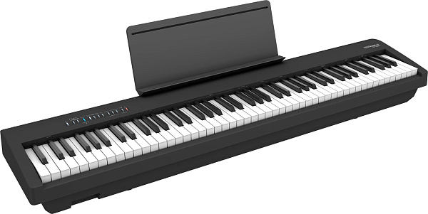 Компактное цифровое пианино ROLAND [FP-30X-BK] (88 клавиш PHA-4 Standard), полифония 256 голосов, 56 тембров, Bluetooth Audio 3.0 и MIDI 4.0, технология SuperNATURAL Piano, 2 выхода для наушников, рекордер, вес 14,8 кг. , черное.
