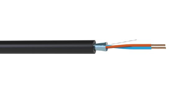 Кабель балансный микрофонный Wize [WMC24300P] 300 м, 24 AWG, 0.22 мм2, диаметр 3.8 мм, экран, медь 7 x 0.20 мм, черный, бухта