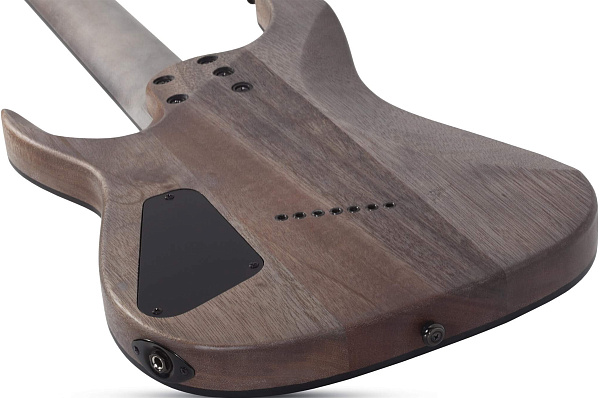 Электрогитара SCHECTER [OMEN ELITE-7 MS CHAR] электрогитара 7-струнная, мультимензур, корпус: красное дерево, топ: кап, гриф: клен, накладка: палисандр, 24 лада, цвет: Charcoal (CHAR)