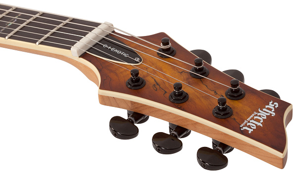 Электрогитара SCHECTER [C-1 EXOTIC SPALTED MAPLE SNVB] электрогитара 6-струнная, корпус: красное дерево, топ: клен, гриф: клен, накладка: черное дерево, 24 лада, цвет:  Satin Natural Vintage Burst (SNVB)