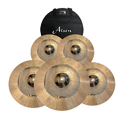 AISEN B20 HYBRID CYMBAL PACK - Набор тарелок (14,16,18,20) + чехол для тарелок