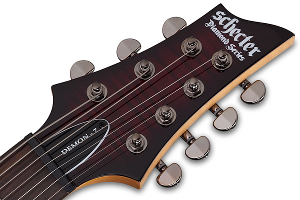 Электрогитара SCHECTER [DEMON-7  CRB] электрогитара 7-струнная, корпус: липа, гриф: клен, накладка: венге, 24 лада, цвет: Crimson Red Burst (CRB)