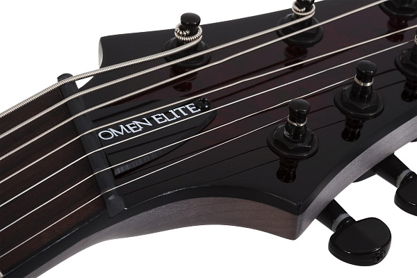 Электрогитара SCHECTER [OMEN ELITE-7 MS  BCHB] электрогитара 7-струнная, мультимензур, корпус: красное дерево, топ: кап, гриф: клен, накладка: палисандр, 24 лада, цвет: Black Cherry Burst (BCHB)