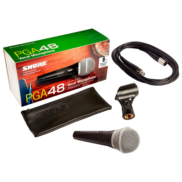 SHURE PGA48-XLR-E - Вокальный динамический микрофон c выключателем