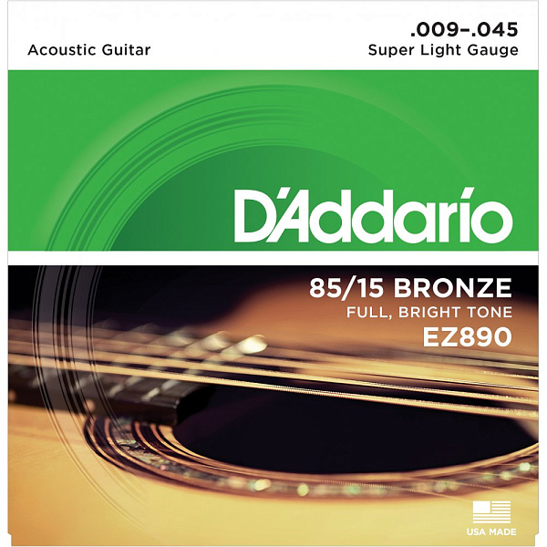 D'Addario EZ890 (9-45) - Cтруны для акустической гитары
