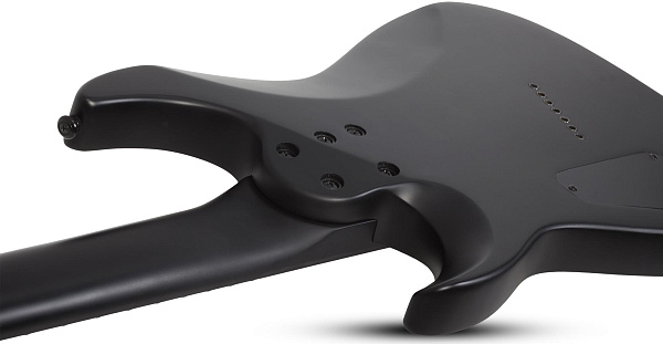 Электрогитара SCHECTER [DAMIEN-7 MS SBK] электрогитара 7-струнная, мультимензур, корпус: красное дерево, гриф: клен, накладка: палисандр, 24 лада, цвет: Satin Black (SBK)