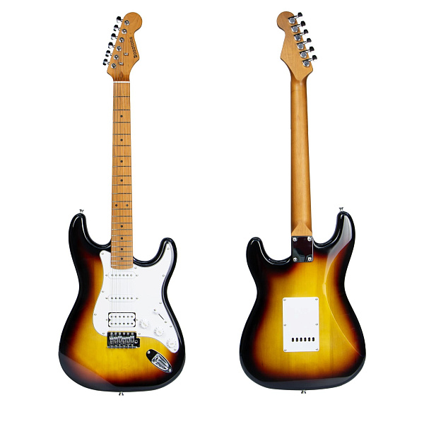 Bosstone SG-04 V.2 3TS - Электрогитара Stratоcaster с чехлом, цвет Sunburst/санберст 