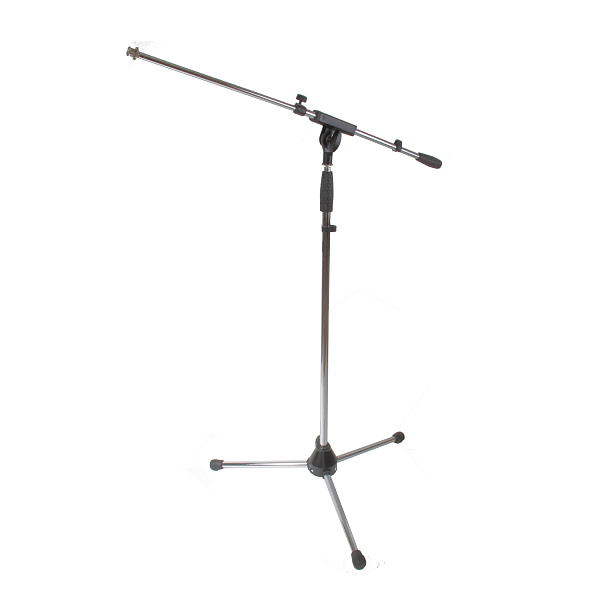 Tempo MS200CR Микрофонная стойка, тренога, телескопическая, "журавль", цвет хром.