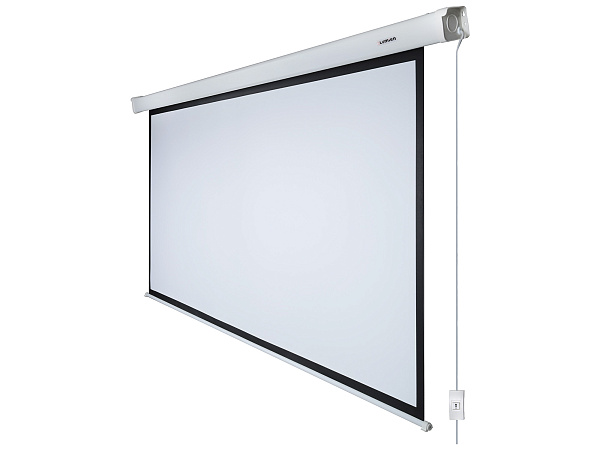 [LMC-100116] Экран с электроприводом Lumien [Master Control] 208x300 см (раб.область 164х292 см) (132") Matte White FiberGlass черн. кайма сверху 40 см 16:9