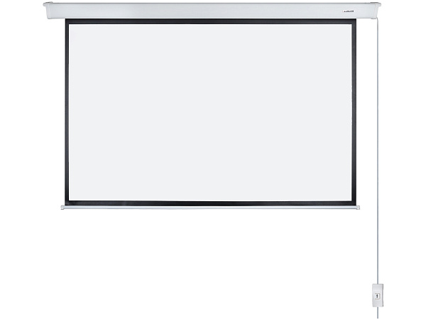 [LMC-100131] Экран с электроприводом Lumien [Master Control] 213x280 см (раб.область 169х270 см) (125") Matte White FiberGlass черн. кайма сверху 40 см 16:10