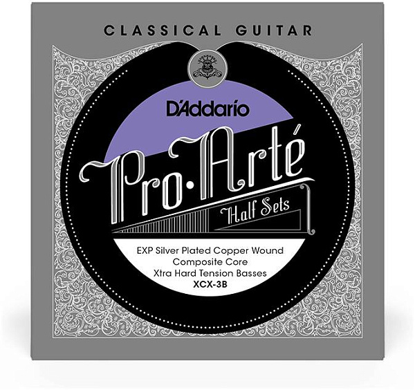 D'ADDARIO XCX-3B - Полукомплект струн для классической гитары