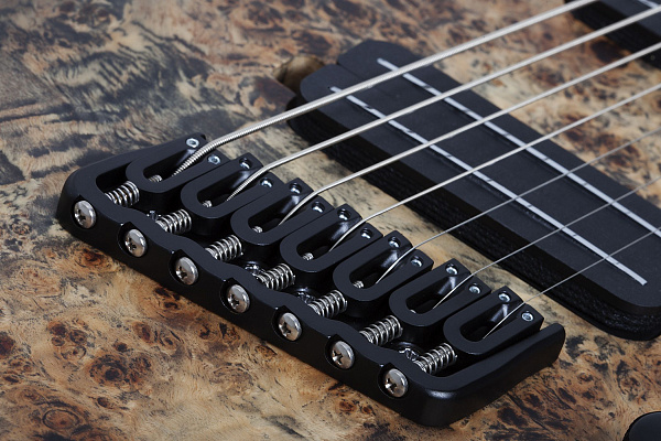 Электрогитара SCHECTER [REAPER-7 MULTI-SCALE CB] электрогитара 7-струнная, мультимензур, корпус: болотный ясень, топ: кап, гриф: клен, накладка: черное дерево, 24 лада, цвет: Satin Charcoal Burst (CB)