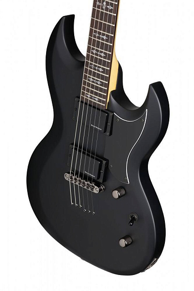 Электрогитара SCHECTER [DEMON S-II ABSN] 6-струнная, корпус: липа, гриф: клен, накладка: палисандр, 24 лада, цвет: Aged Black Satin (ABSN)