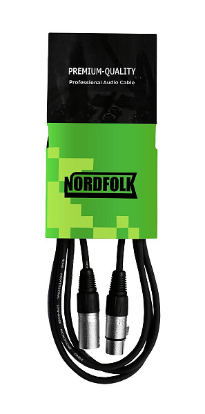 NordFolk NMC9/15M - кабель микрофонный XLR(F) <-> XLR(M)