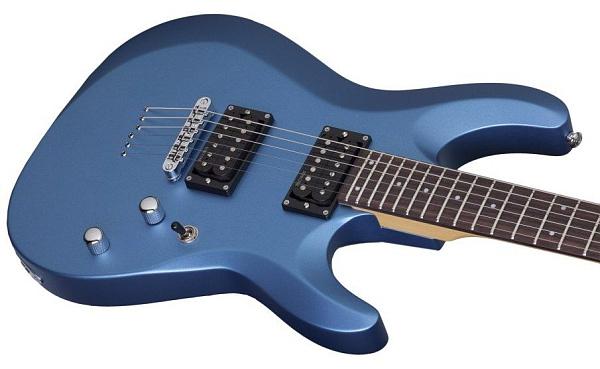 Электрогитара SCHECTER [C-6 DELUXE SMLB]  6-струнная, корпус: липа, гриф: клен, накладка: палисандр, 24 лада, цвет: Satin Metallic Light Blue (SMLB)