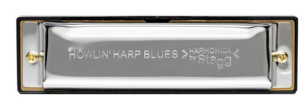 Губная гармошка STAGG [BJH-B20 C] блюзовая, строй "до мажор", 10 диатонических отверстий, 20 тонов, медные пластины 0,9 мм