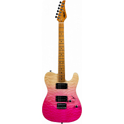 JET JT-450 QTPK - Электрогитара Telecaster, цвет Transparent Pink
