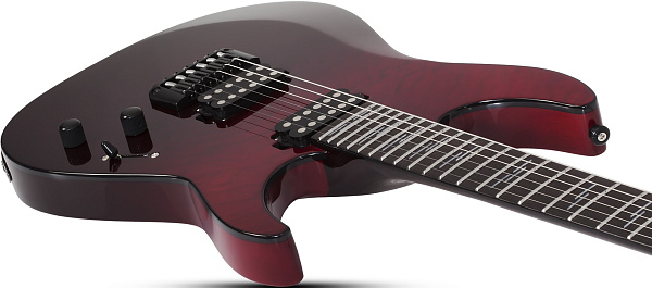 Электрогитара SCHECTER [REAPER-6 ELITE BLOOD BURST BB] электрогитара 6-струнная, корпус: красное дерево, топ: стеганый клен, гриф: венге, накладка: черное дерево, 24 лада, цвет: Blood Burst (BB)