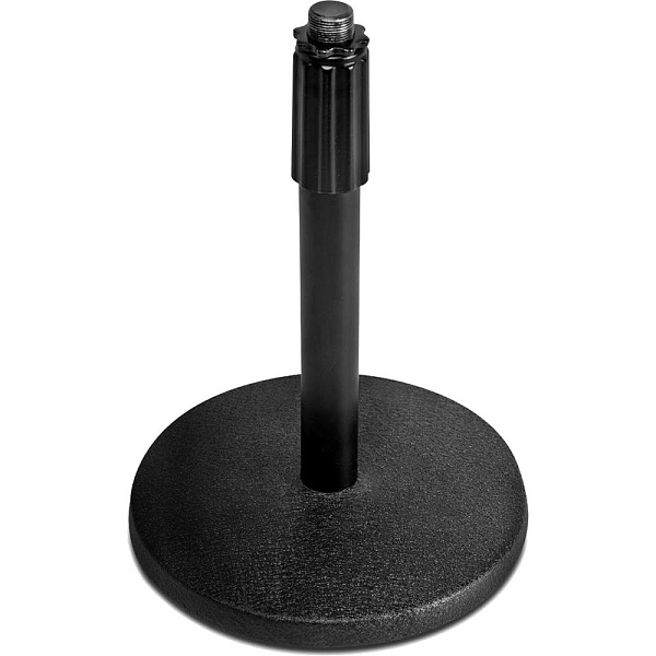 OnStage DS7200B Настольная микрофонная стойка, прямая, круглое основание.