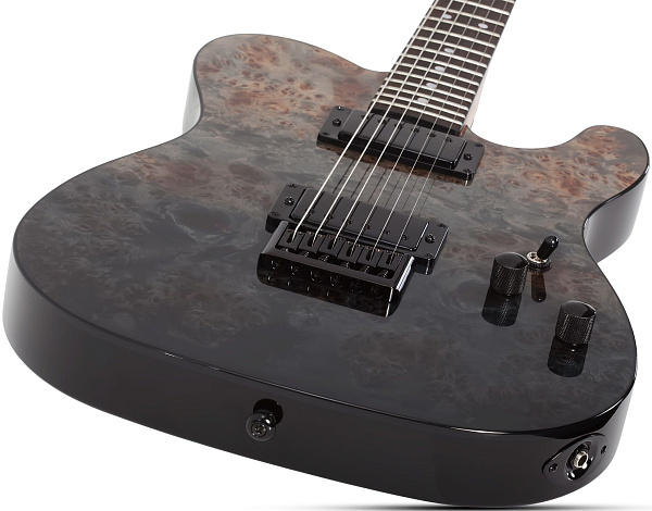 Электрогитара SCHECTER [PT STANDARD BFBB] электрогитара 6-струнная, корпус: красное дерево, топ из капа, гриф: печеный клен, накладка: палисандр, 22 лада, цвет Black Fade Burst Burl (BFBB)