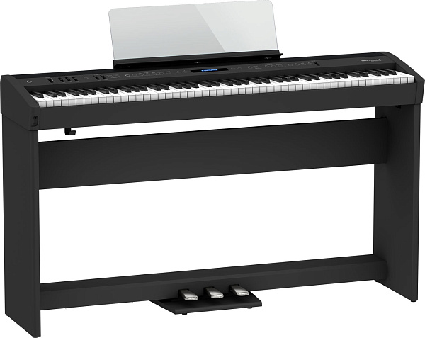Портативное цифровое пианино ROLAND [FP-60X-BK] (88 клавиш PHA-4 Standard), полифония 256, SuperNATURAL Piano, 358 тембров, Bluetooth 3.0, Headphones 3D Ambience, USB, вес 19,3 кг., черное.