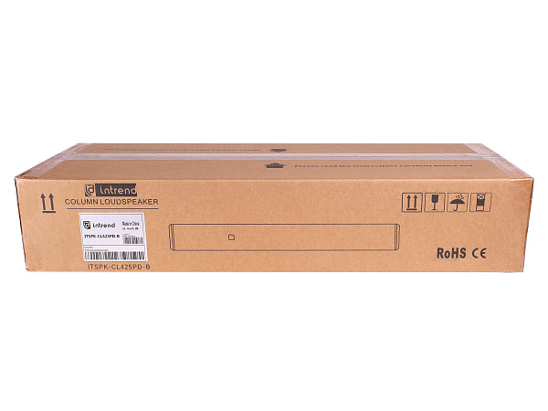 Звуковая колонна Intrend [ITSPK-CL425PD-B] активная 4x2,5", 60 Вт, вход DANTE, питание POE+, SPL 109dB, 106Hz~18kHz, 120°х20° (HхV), вес 3.4 кг, цвет черный, крепление в комплекте, (цена за 1шт., в упаковке 2 шт.)