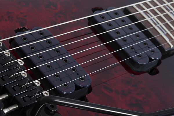 Электрогитара SCHECTER [OMEN ELITE-6 FR BCHB] электрогитара 6-струнная, корпус: красное дерево, топ: кап, гриф: клен, накладка: палисандр, 24 лада, FloydRose, цвет: Black Cherry Burst (BCHB)