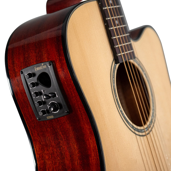 Emotive Rightwood D3 eNA - Электроакустическая гитара дредноут, цвет натуральный