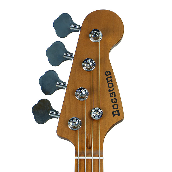 Bosstone BG-04 WH - Бас-гитара 4х-струнная с чехлом, цвет белый