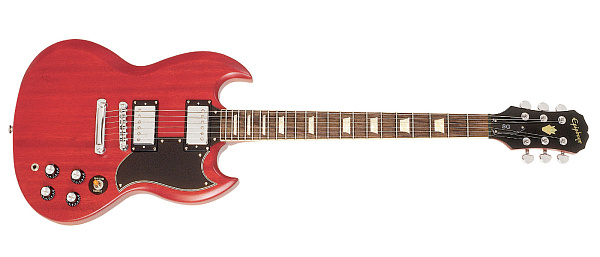 EPIPHONE FADED G-400 WORN CHERRY Электрогитара, цвет красный матовый.