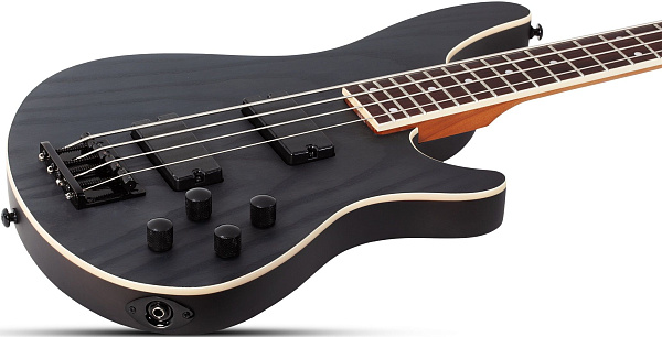 Бас-гитара SCHECTER [C-4 STANDARD CS] бас-гитара 4-струнная, корпус: красное дерево, топ из капа, гриф: печеный клен, накладка: палисандр, 24 лада, цвет Charcoal Satin (CS)