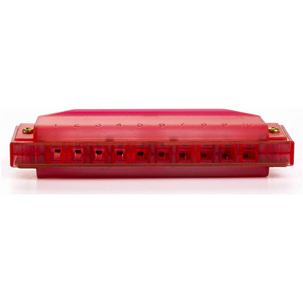 HOHNER Translucent Red (M1110R) - Диатоническая губная гармоника, тональнос С, цвет красный
