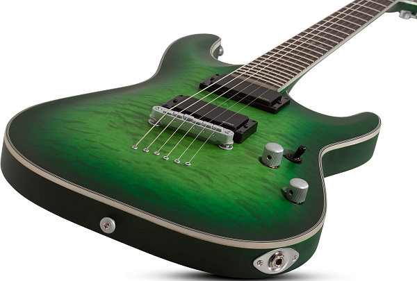 Электрогитара SCHECTER [C-1 PLATINUM SGRB] электрогитара 6-струнная, корпус: красное дерево, гриф: клен, накладка: палисандр, 24 лада, цвет: Satin Green Burst (SGRB)